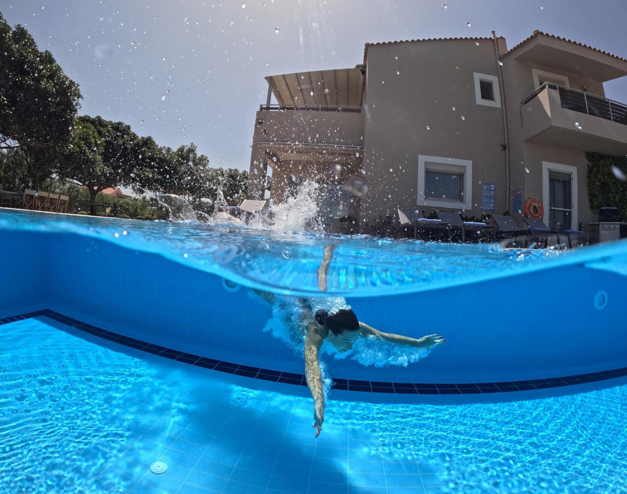 Four Seasons Private Villa - Seaview - Big Heated Pool - Gym - Sport Activities ゴウヴァイ エクステリア 写真