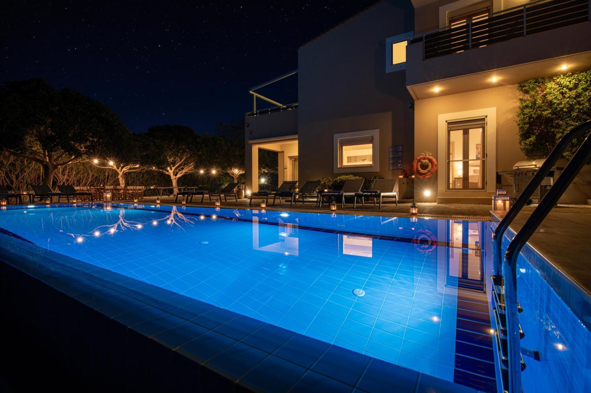 Four Seasons Private Villa - Seaview - Big Heated Pool - Gym - Sport Activities ゴウヴァイ エクステリア 写真